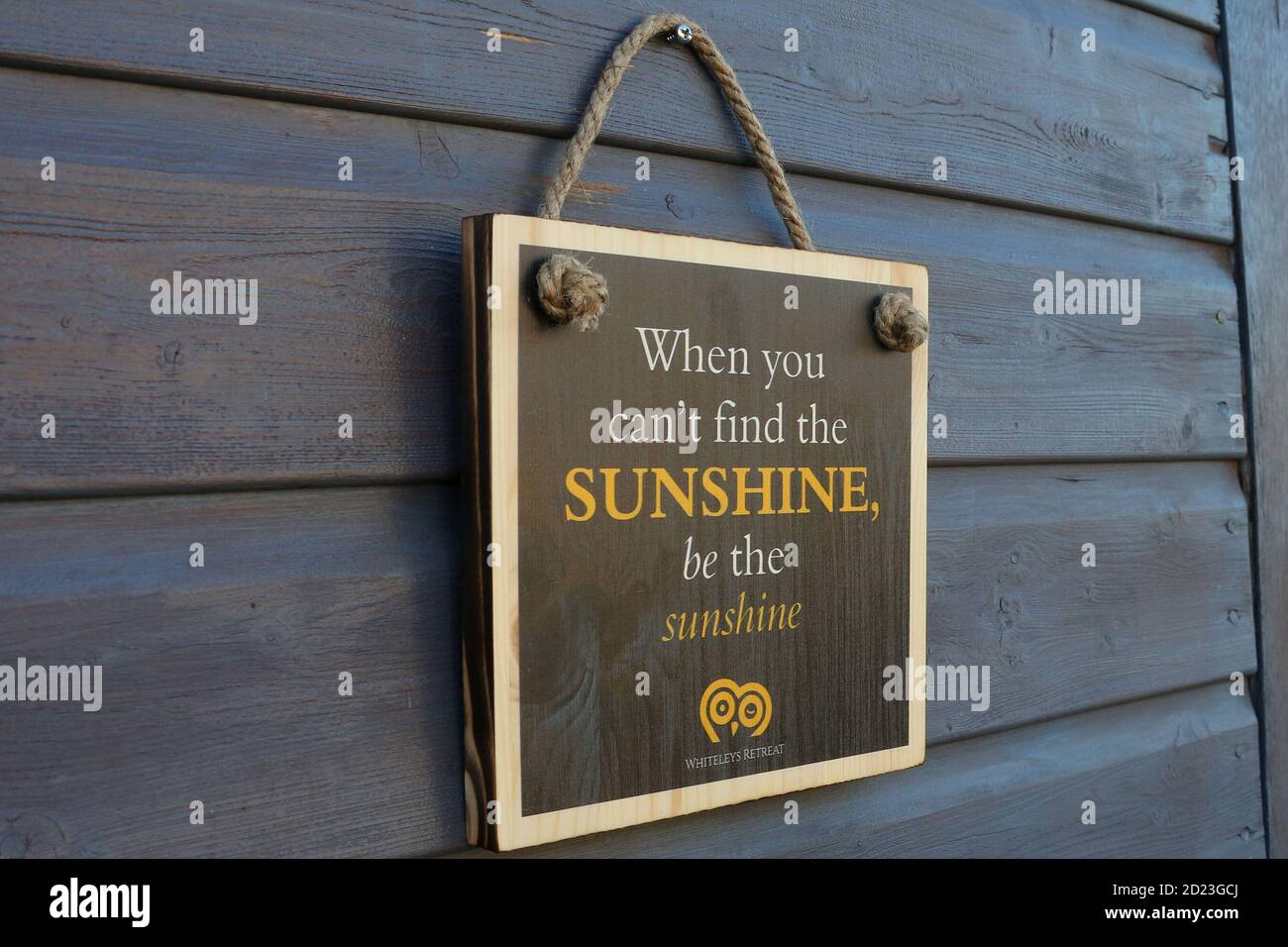 Motivational statements printed onto old wooden floorboard for coastes