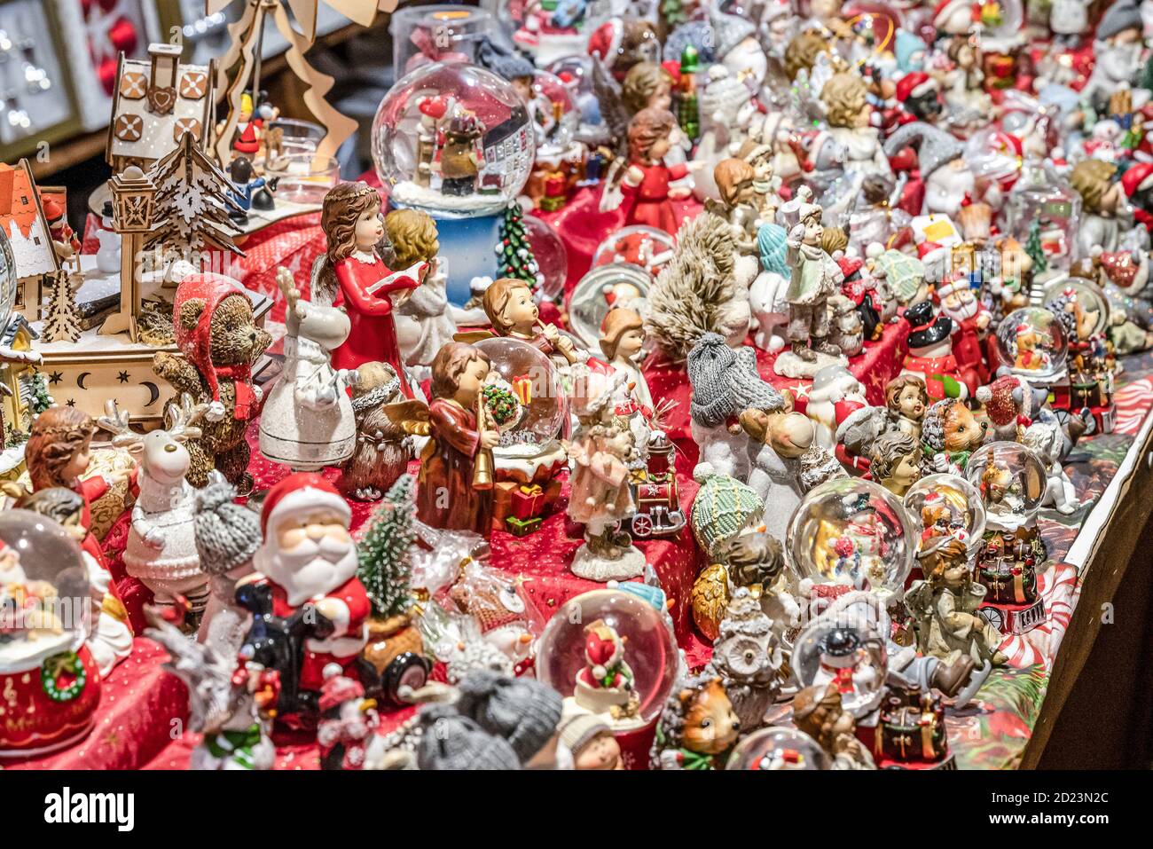 Traditional Souvenirs snow globes and toys Santa Claus Dolls At