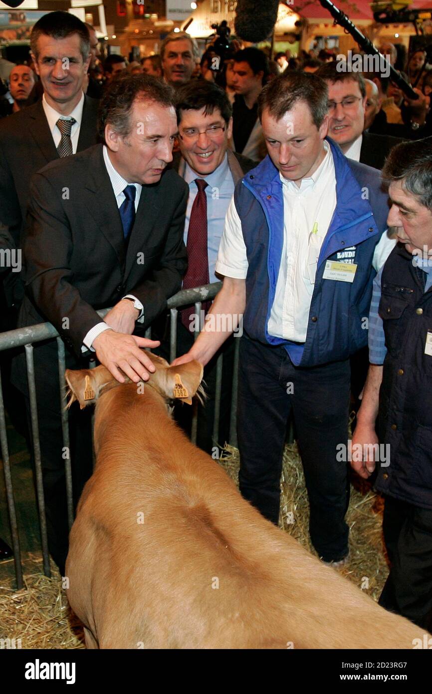 french parliamentarian jean lassalle udf party member from the pyrenees atlantiques region of southwestern france arrives at the pau airport france on april 27 2006 he s pictured with his wife pascale he