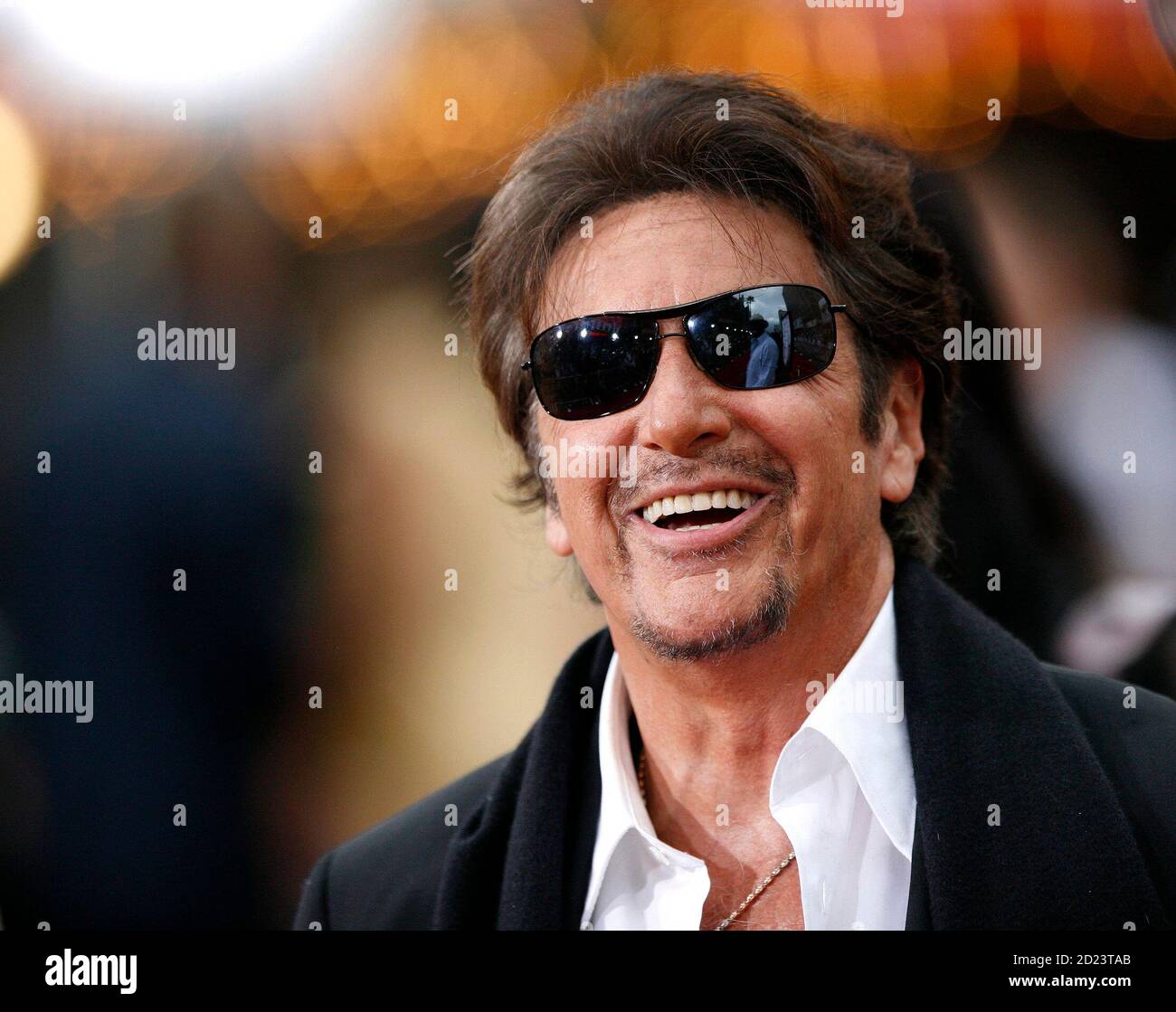 Cast member Al Pacino smiles at the premiere of "Ocean's Thirteen" at