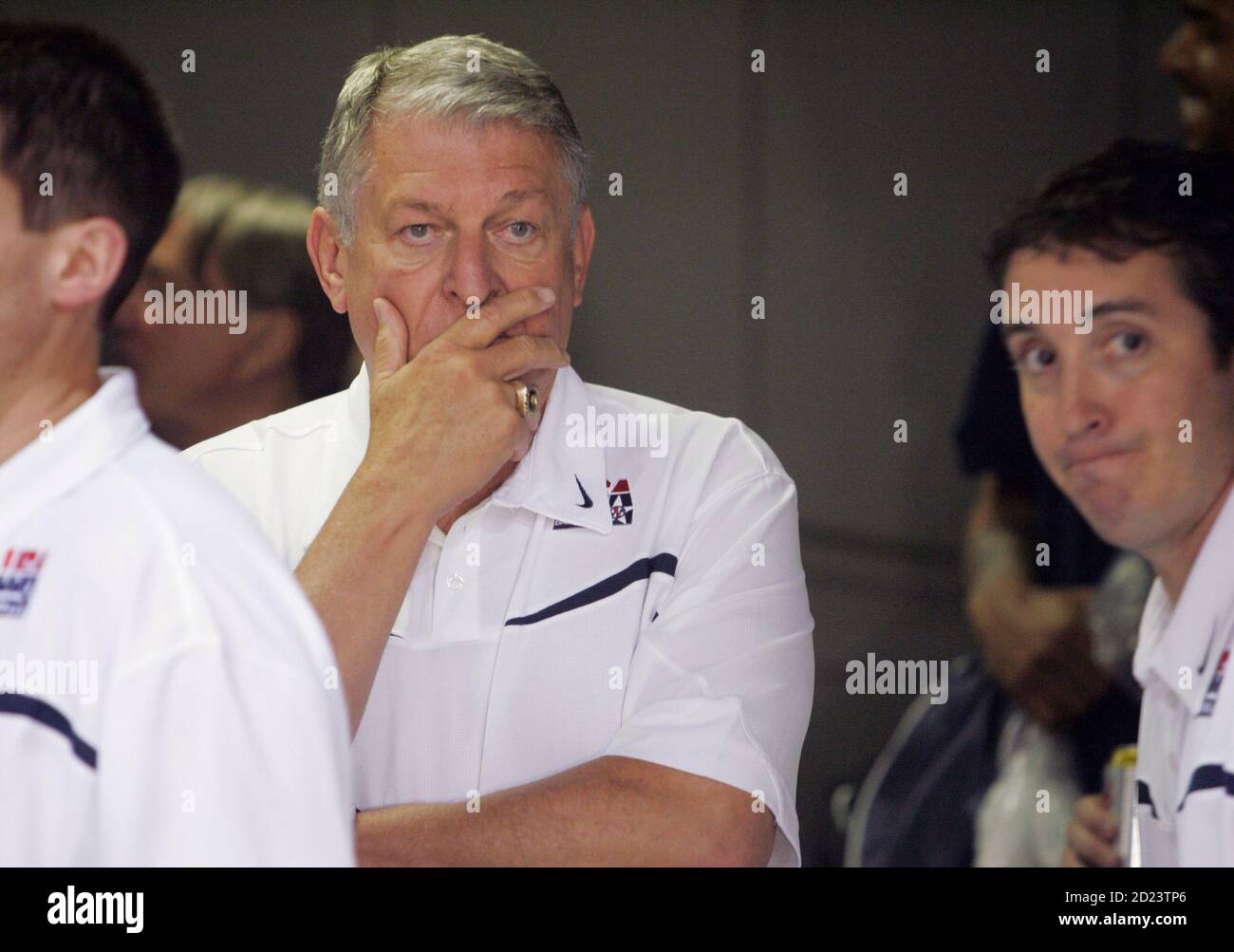 Senior Team Managing Director Jerry Colangelo attends a training camp with the USA Basketball Men's Senior National Team at the Cox Pavilion in Las Vegas, Nevada July 20, 2007. REUTERS/Steve Marcus (UNITED STATES) Stock Photo