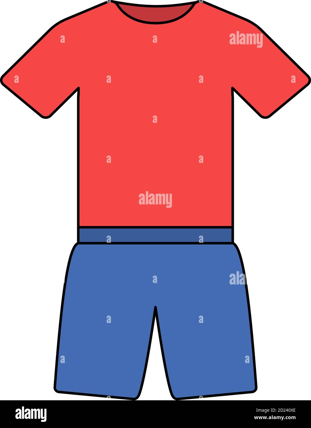 Icon Of Fitness Uniform. Editable Outline With Color Fill Design ...