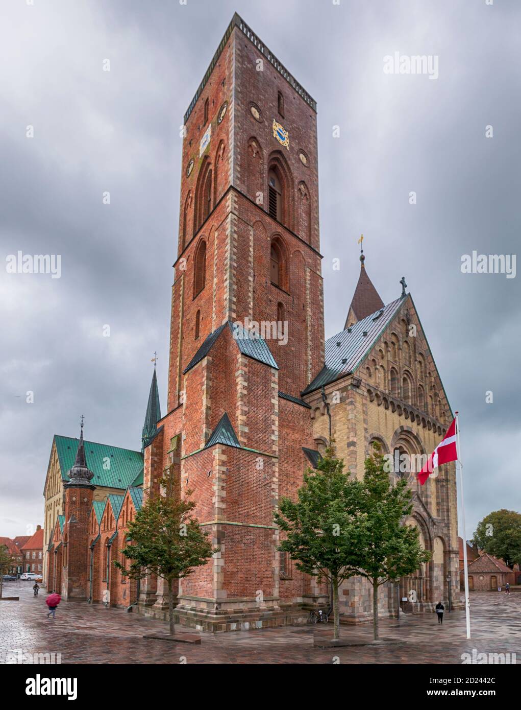 Ribe cathedral, 12th century church at Denmark’s oldest town Stock Photo