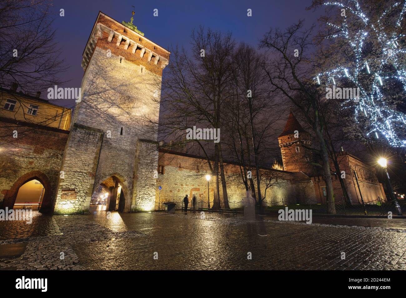Florianska Gate in Krakow. Krakow, Lesser Poland, Poland. Stock Photo