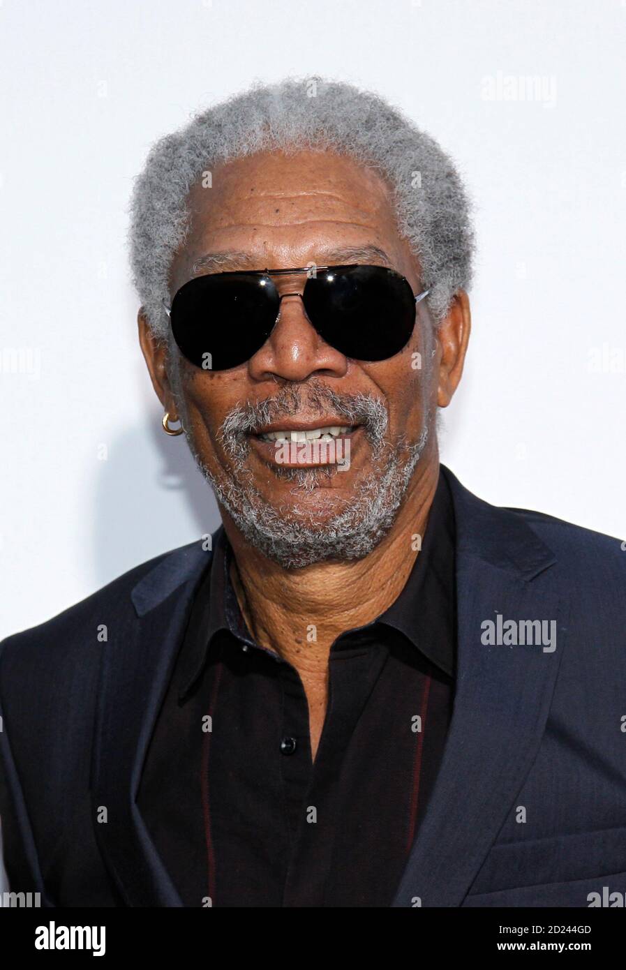 Morgan Freeman arrives at the 21st annual Producers Guild of America Awards in Los Angeles January 24, 2010. REUTERS/Danny Moloshok (UNITED STATES - Tags: ENTERTAINMENT HEADSHOT) Stock Photo