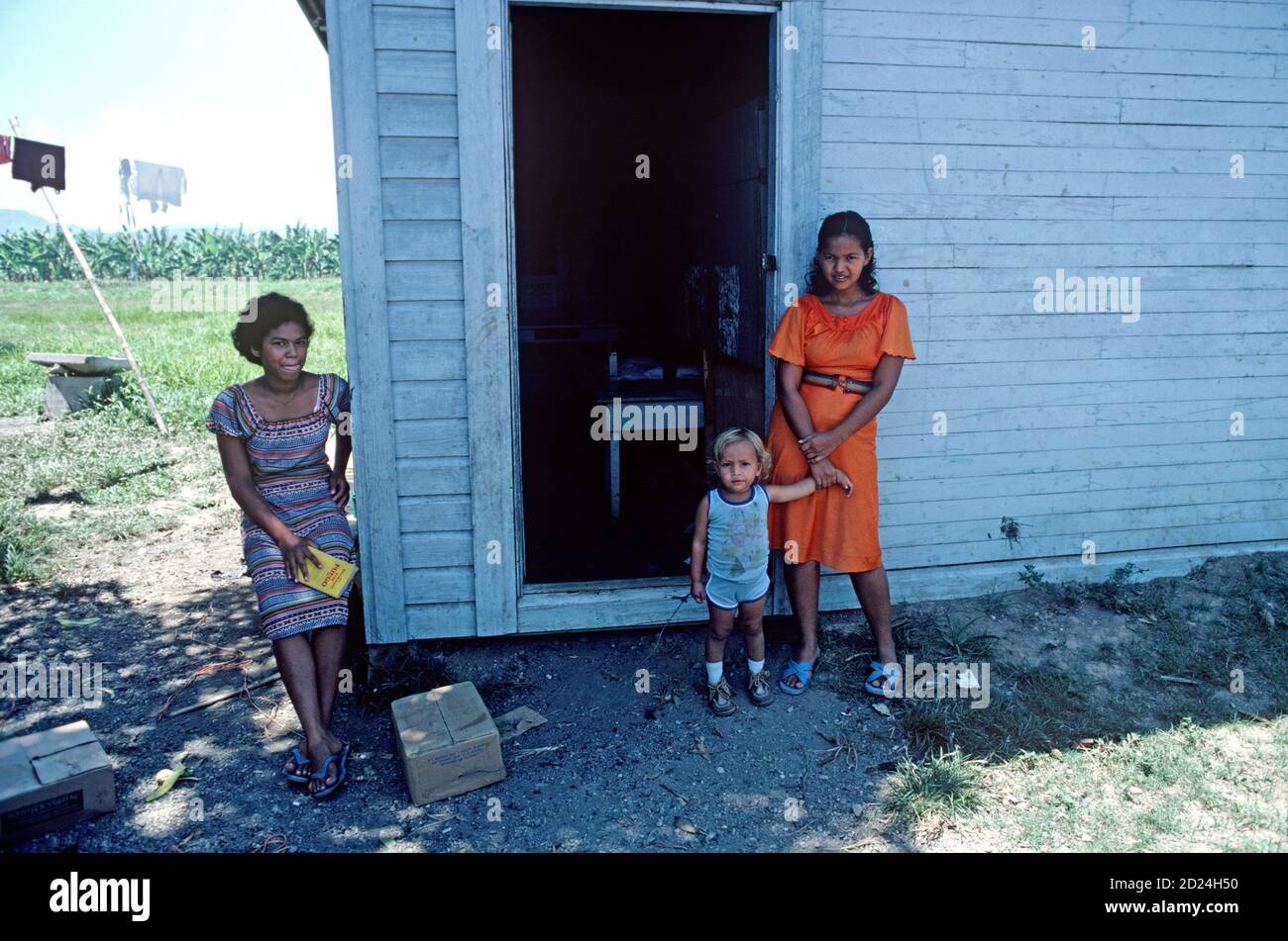 Banana plantation workers homes, Isletas banana plantation, Honduras