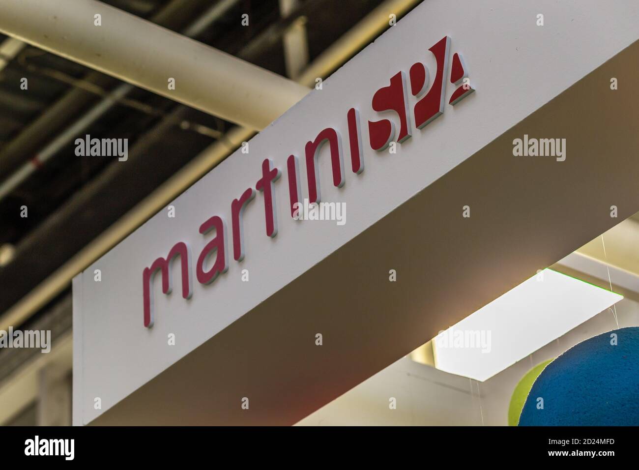 BOLOGNA (BO), ITALY MARCH 14, 2019 light is enlightening MARTINI SPA