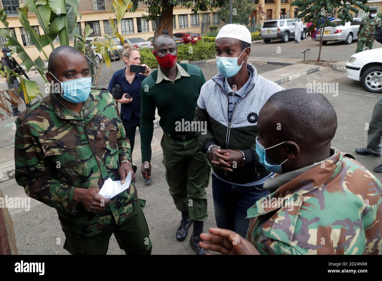 Liban Abdullah Omar, a suspect charged with helping al Qaeda-linked militants to launch an attack on the Westgate mall, is seen at the Milimani Law Courts in Nairobi, Kenya October 6, 2020. REUTERS/Thomas Mukoya Stock Photo