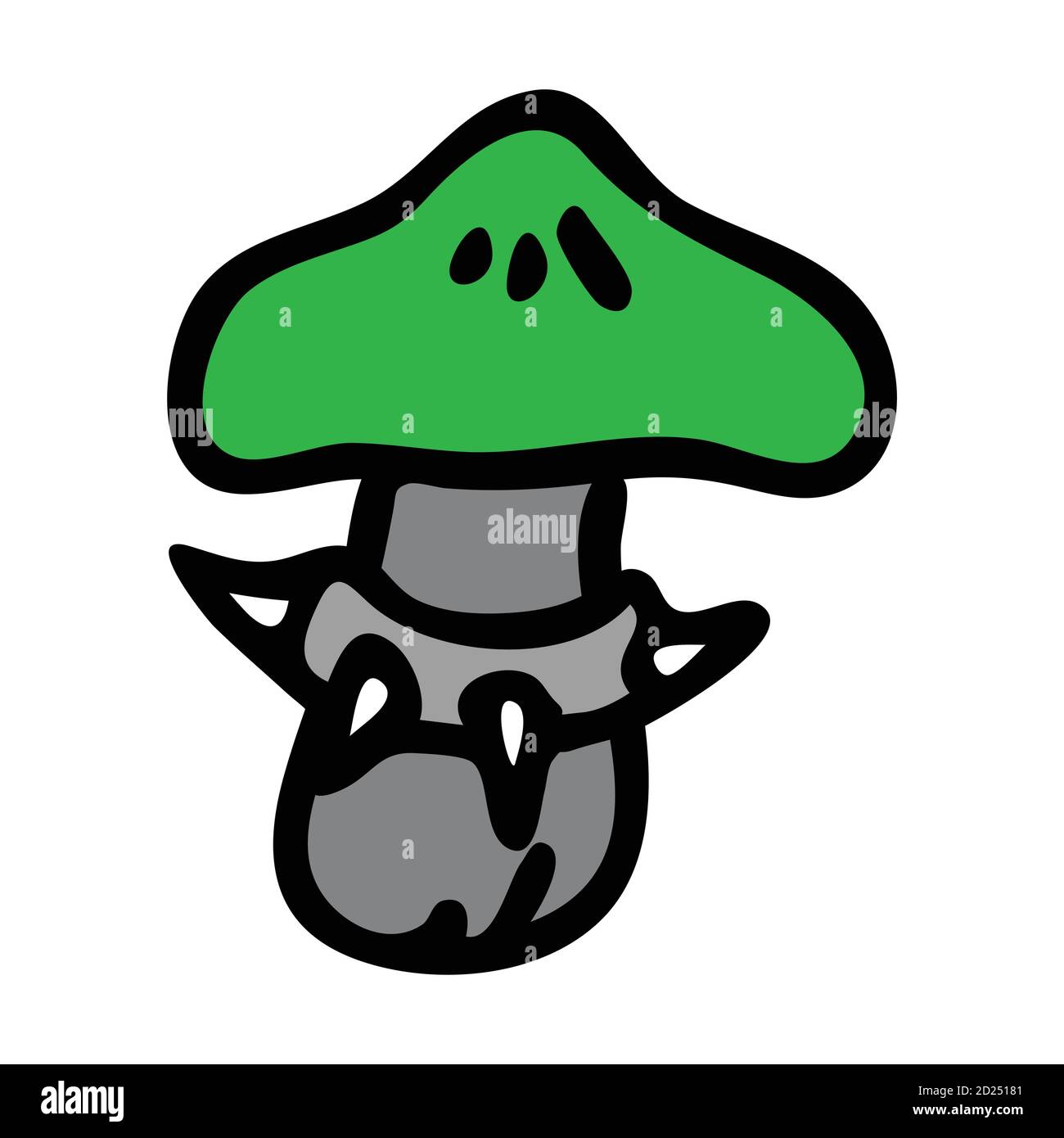 Punk rock webcap mushroom vector illustration. Simple alternative sticker  clipart. Kids emo rocker cute hand drawn fungi. Cartoon grungy tattoo with  Stock Vector Image & Art - Alamy