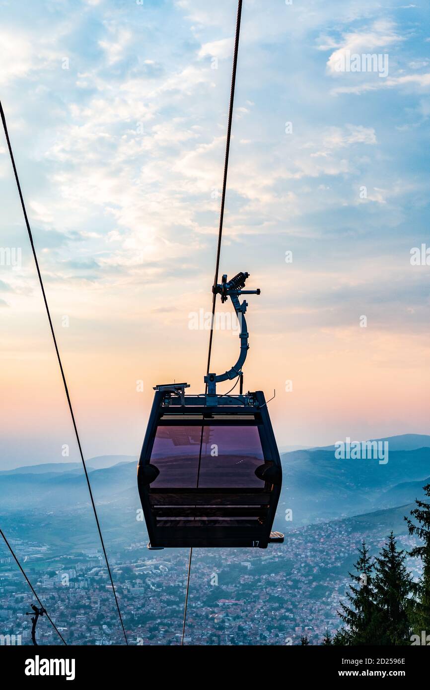 The Sarajevo Cable Car Stock Photo Alamy