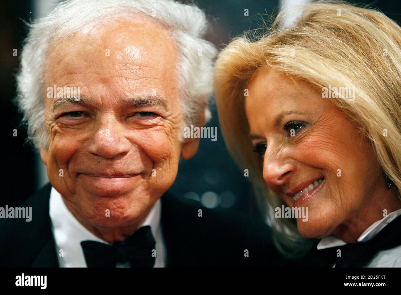 Designer Ralph Lauren arrives with his wife Ricky Low-Beer for a screening  of the film "Invictus" and for a salute to the work of Clint Eastwood by  the Museum of The Moving