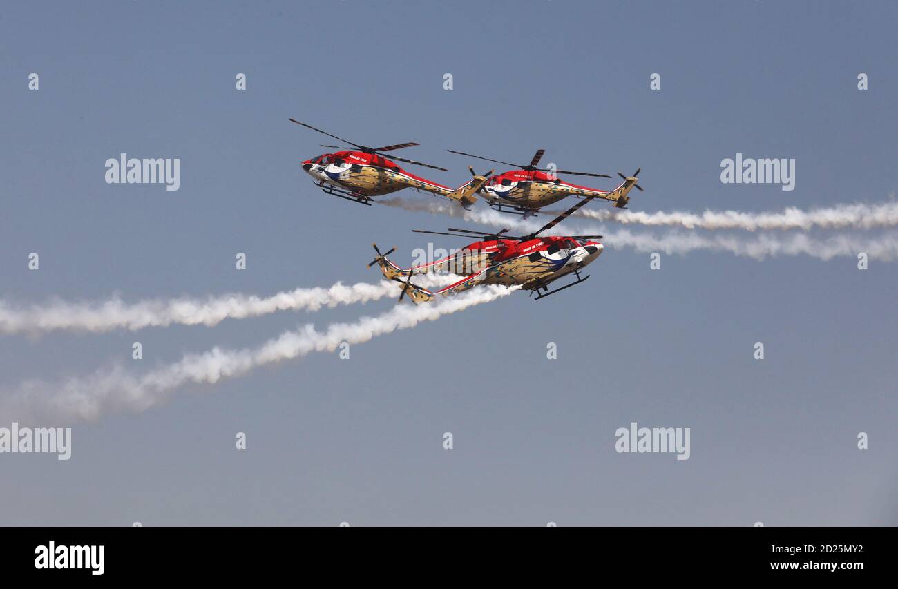 Delhi India 06th Oct 2020 Indian Air Force Iaf Sarang Helicopter