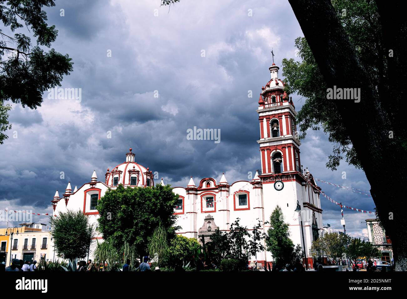 Church in the city of Cholula, Mexico Stock Photo