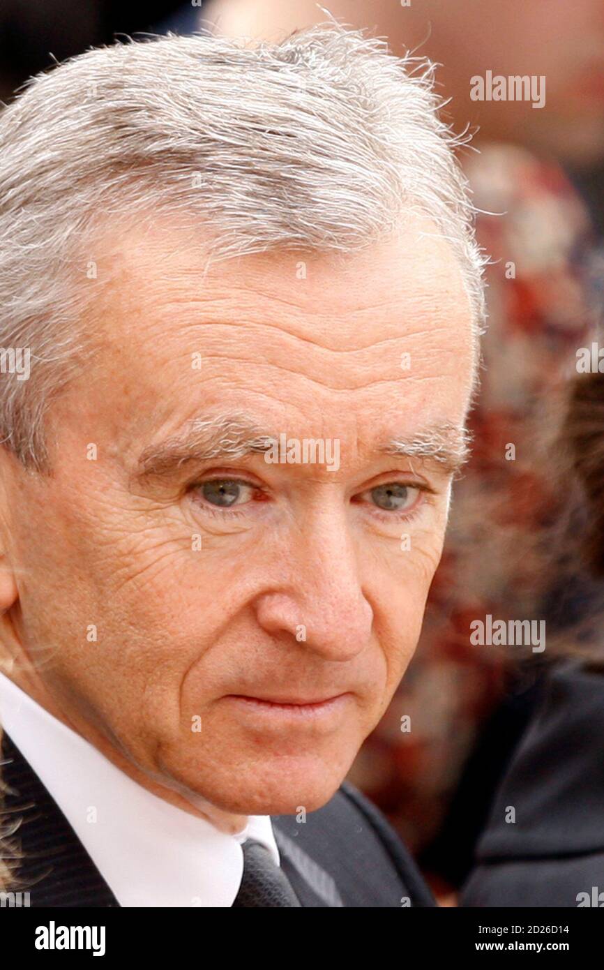 Bernard Arnault, chairman and chief executive officer of LVMH Moet  Hennessy-Louis Vuitton, attends U.S. designer Marc Jacobs' Fall/Winter  2009/10 women's ready-to-wear fashion collection for French fashion house  Louis Vuitton during Paris Fashion