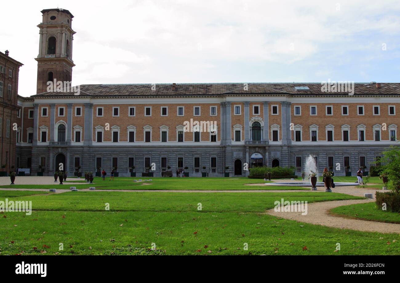 Turin, Italy - september 2020: gardens of the royal palace of the ...