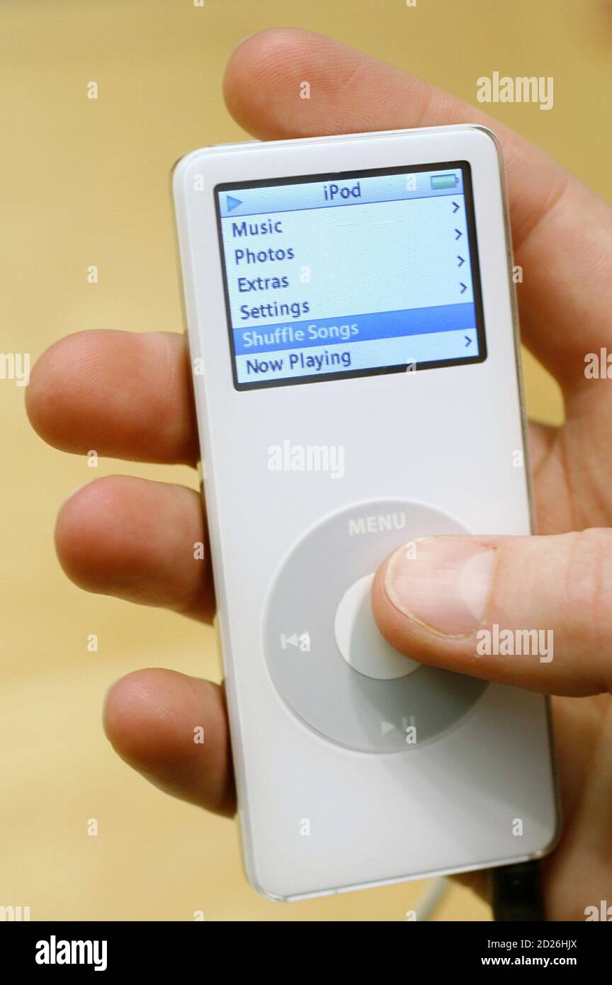 An Ipod Nano Is Displayed At The Apple Store On Chicago S Magnificent Mile November 25 2005 U S Stocks Rose On Friday Extending November S Rally And Giving The Three Major Indexes Their Fifth