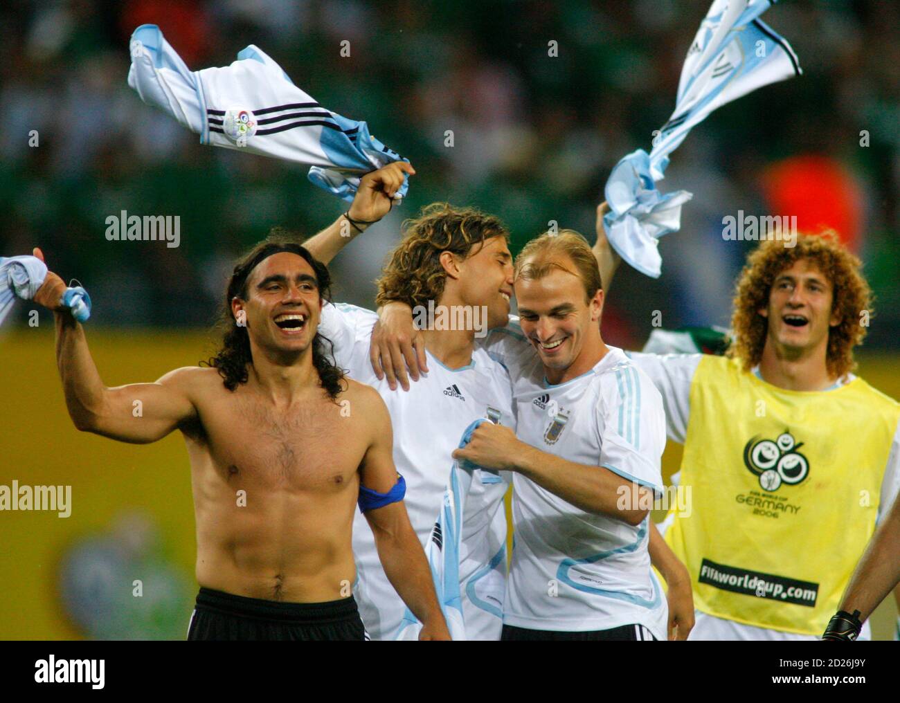 Argentina S Captain Juan Pablo Sorin L Celebrates With Team Mates After Their Second Round World Cup 06 Soccer Match Against Mexico In Leipzig June 24 06 Fifa Restriction No Mobile Use Argentina S Captain Juan Pablo Sorin L Celebrates With Team Mates After Their Second Round World Cup 06 Soccer Match Against Mexico In Leipzig June 24 06 Fifa Restriction No Mobile Use