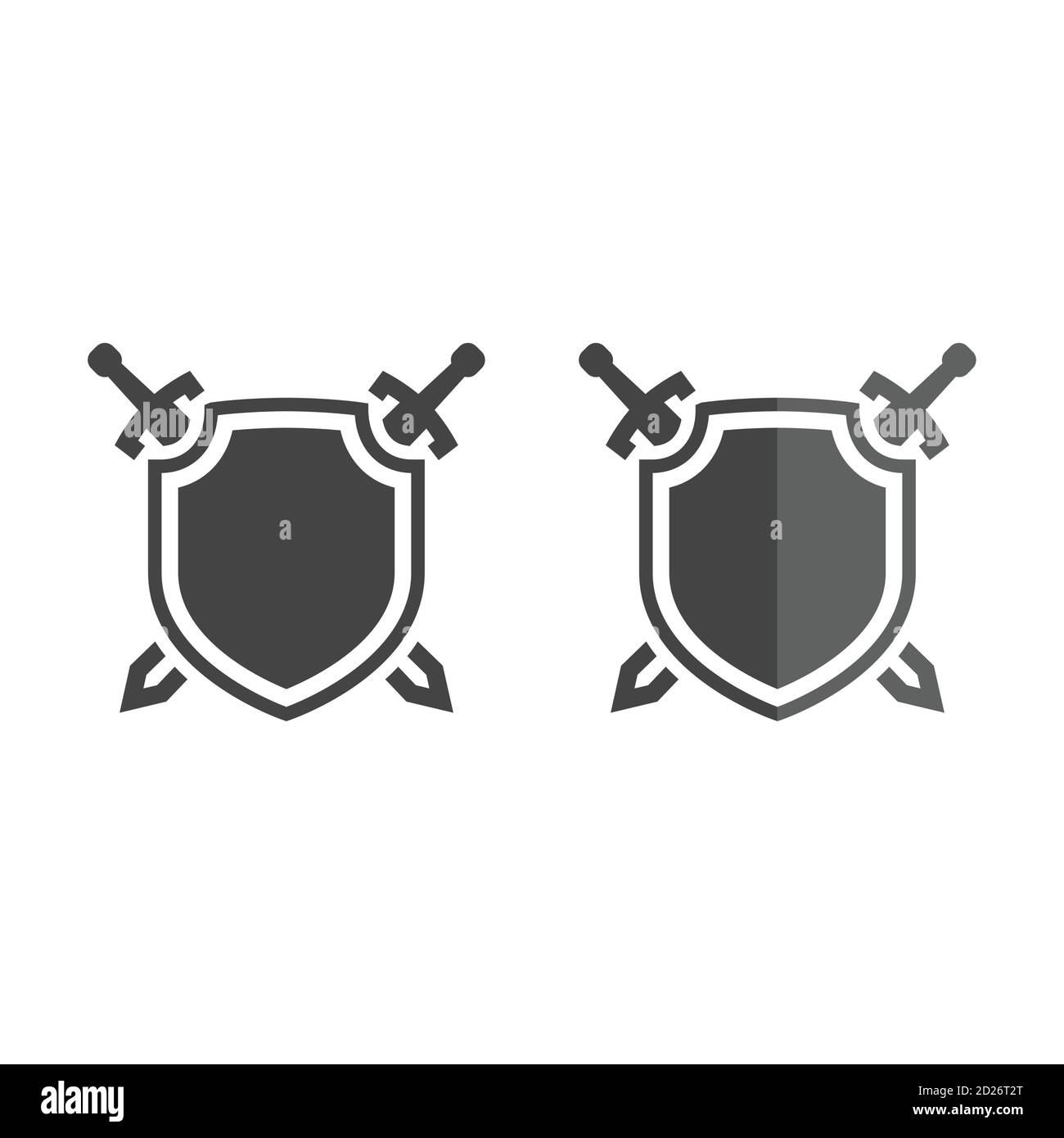 Crossed swords logo hi-res stock photography and images - Alamy