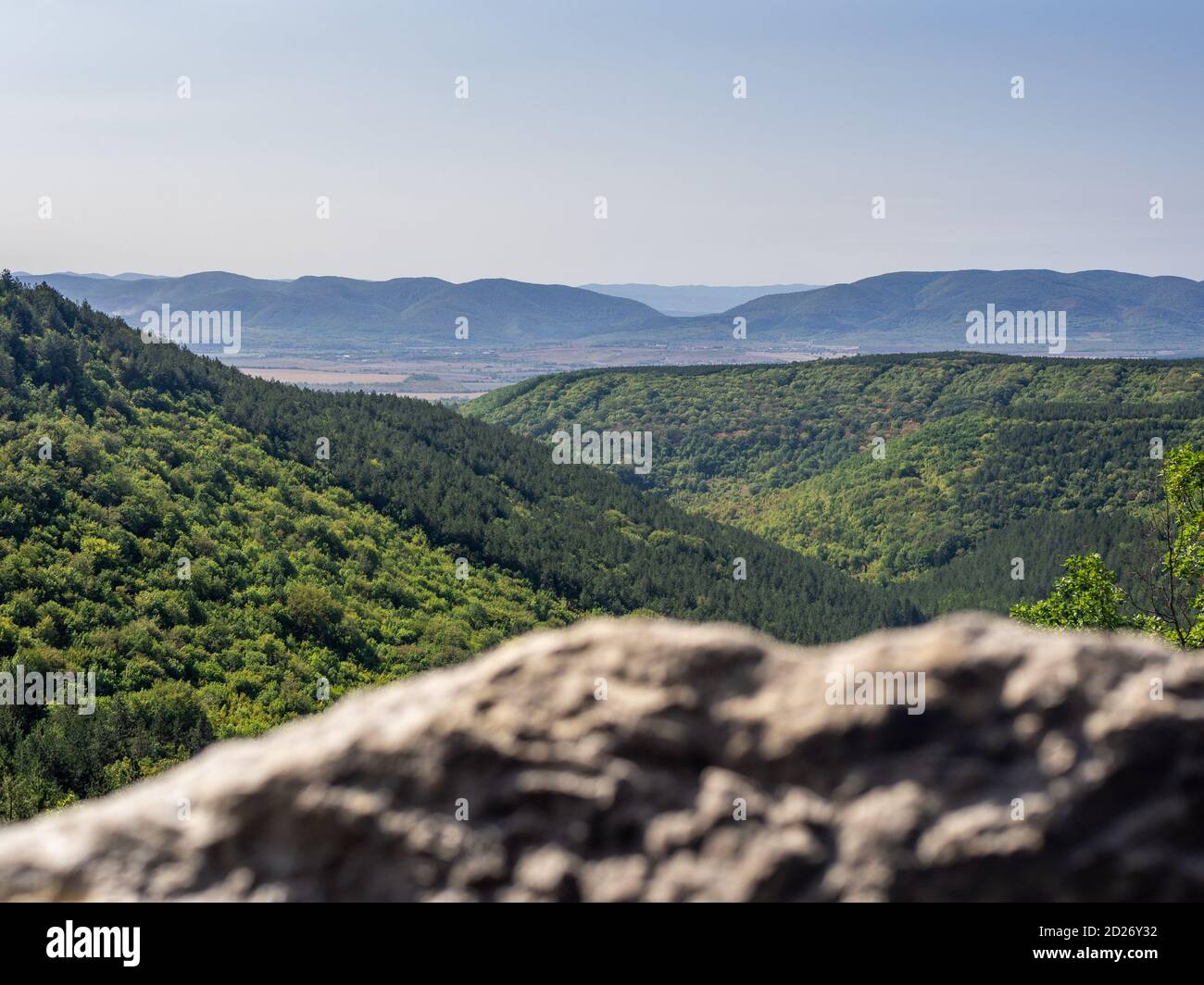bulgarian landscape near shumensko plato Stock Photo