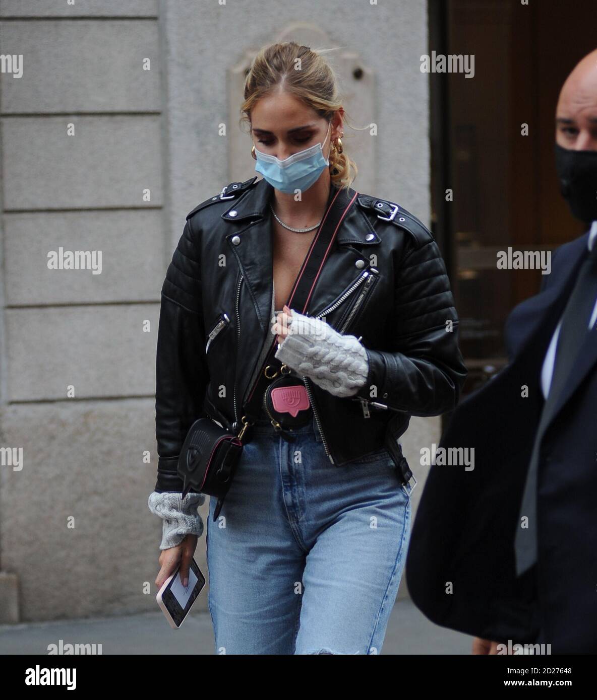 Milan, Chiara Ferragni luxury shopping at Cartier Chiara Ferragni