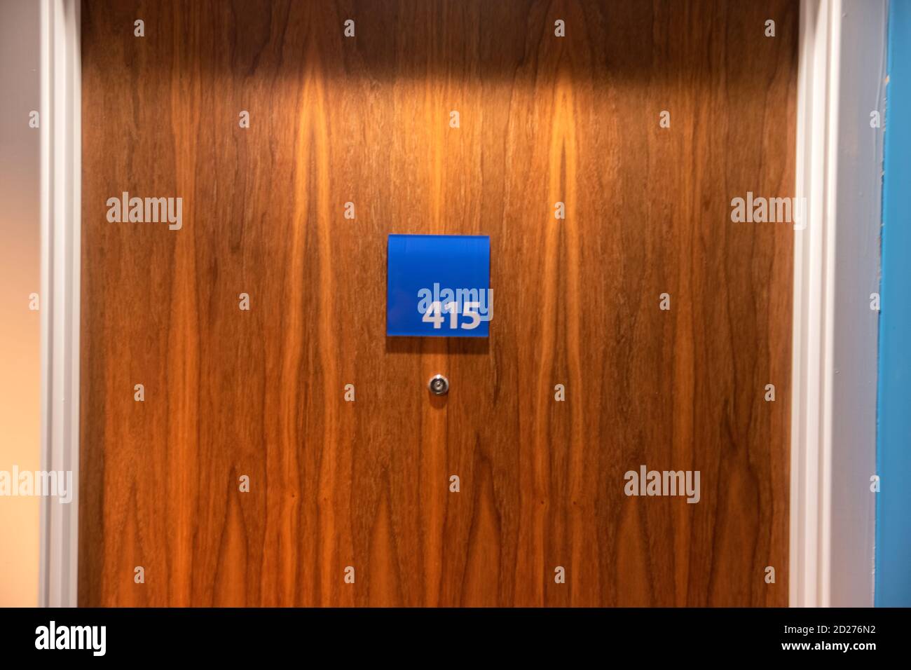 Hotel Room Number 415 At Manchester England 9-12-2019 Stock Photo
