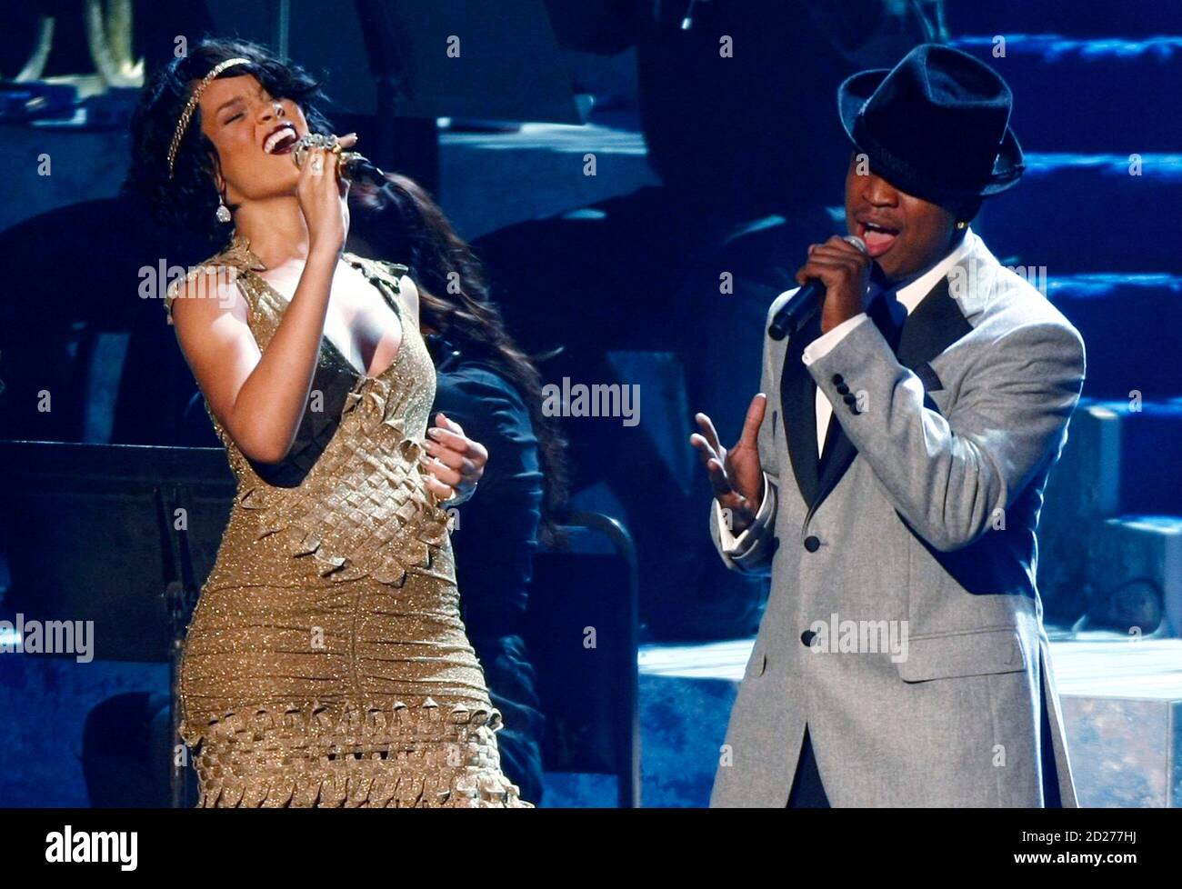 Rihanna And Ne Yo High Resolution Stock Photography And Images Alamy
