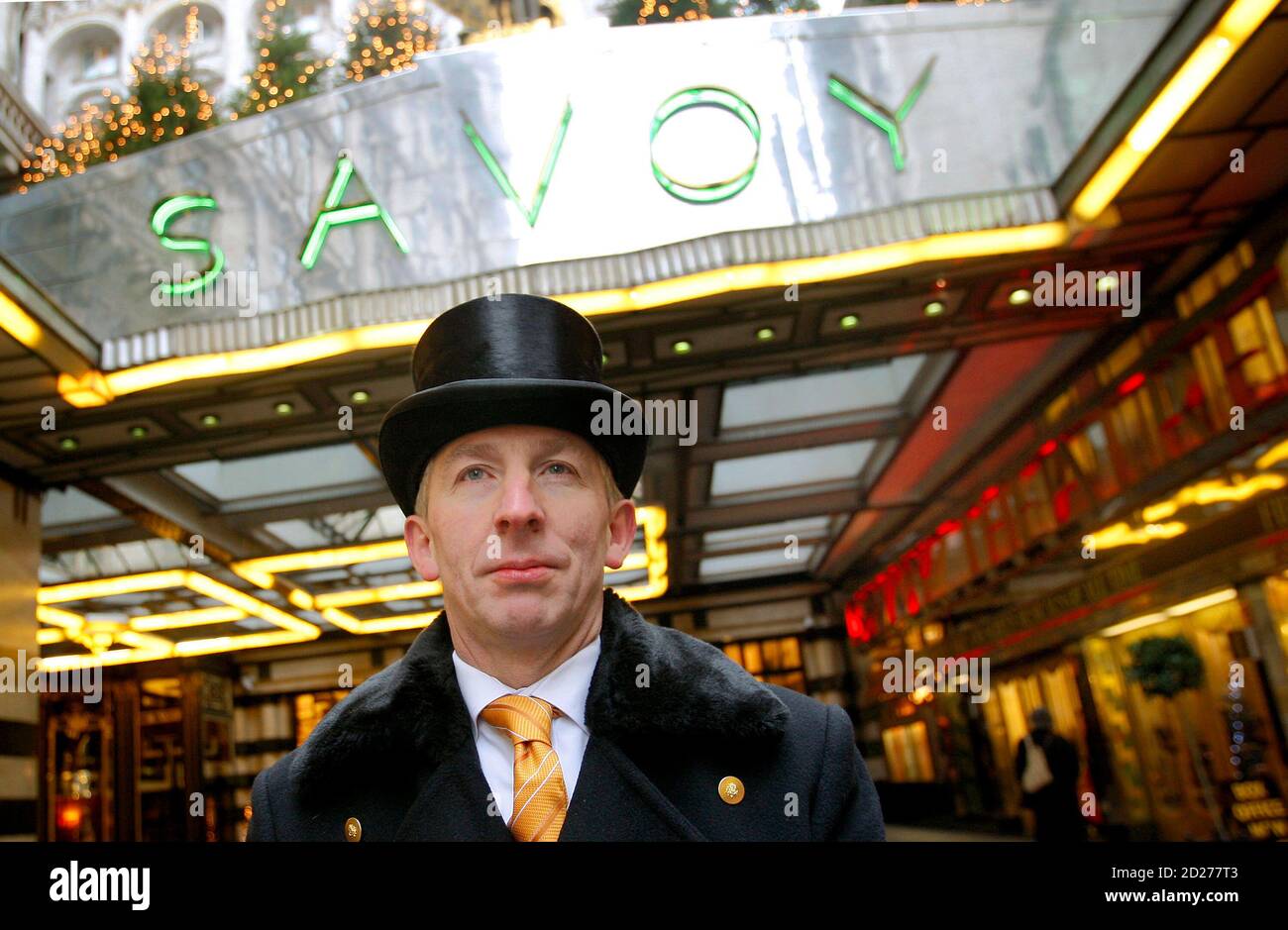 Hotel savoy doorman hires stock photography and images Alamy