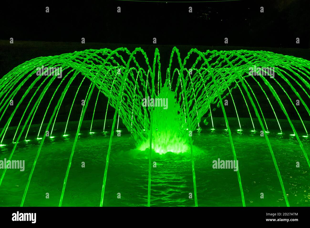 Close up of blue illuminated fountain hi-res stock photography and ...