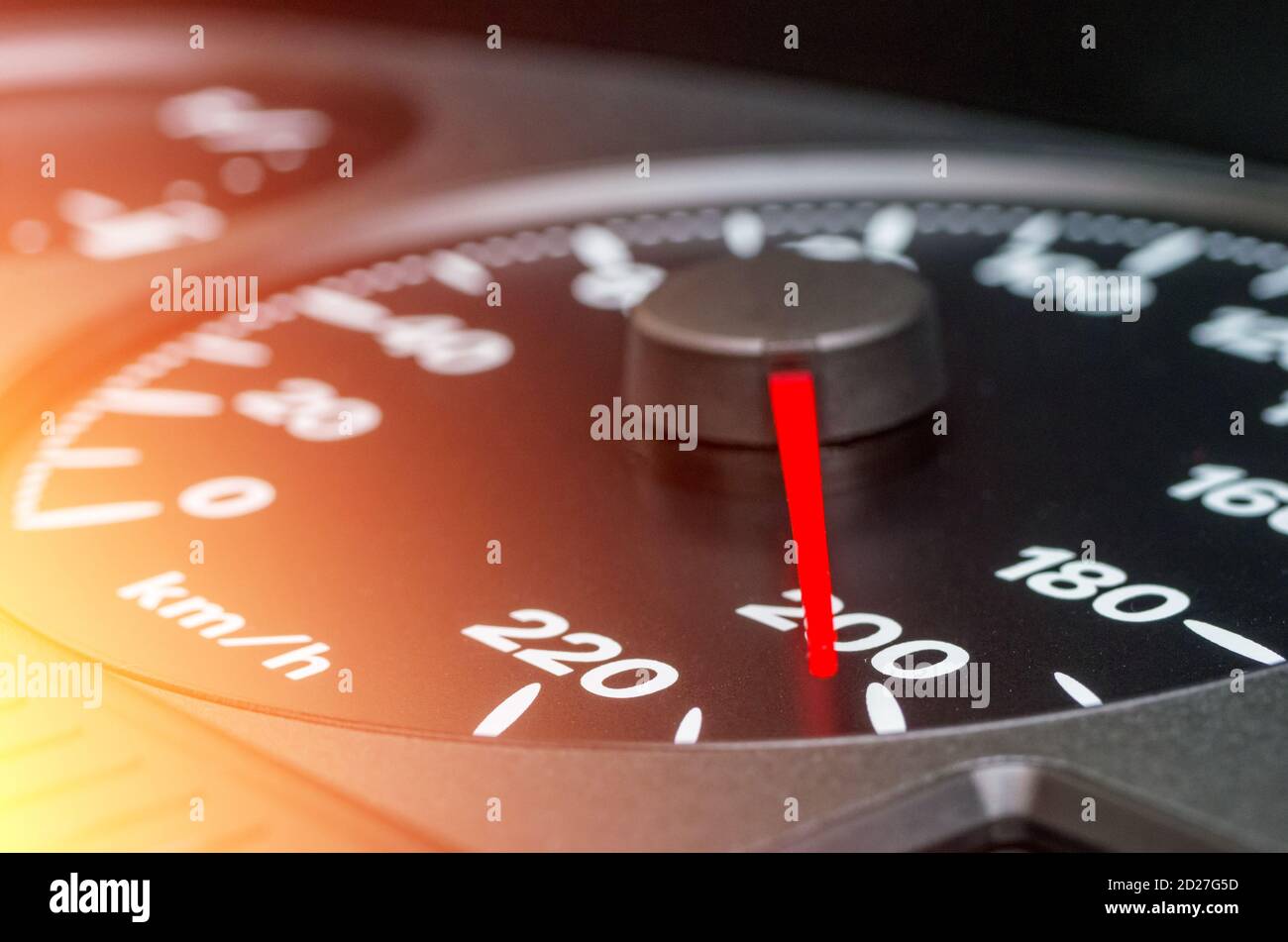 Speedometer 200 km hi-res stock photography and images - Alamy