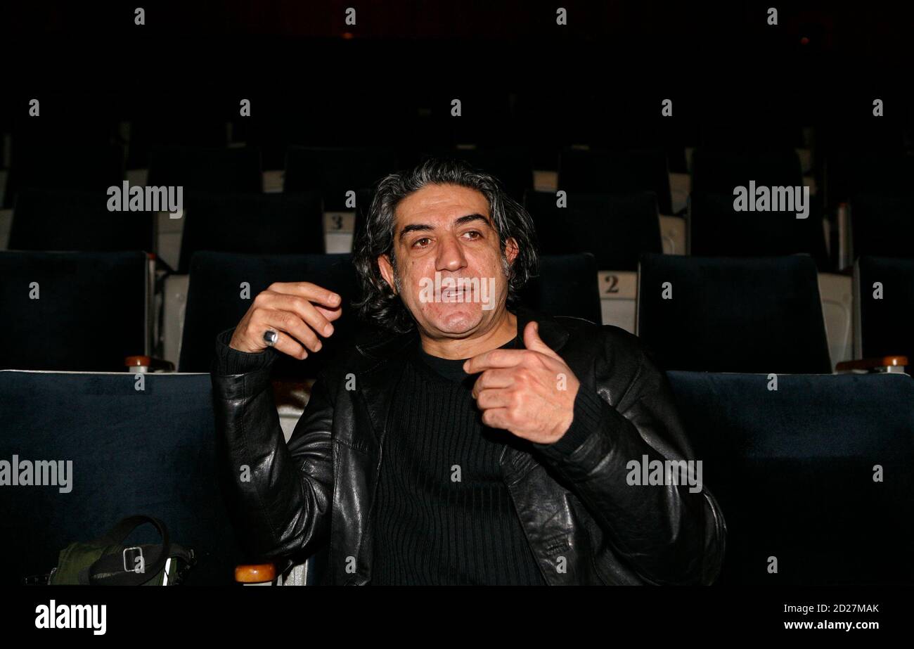 Iraqi director Basim Kahar sits in the Hamra Theatre  in Damascus March 28, 2007. Kahar says a secular breed of artists and intellectuals, once highly respected, is becoming extinct in an Arab World which is turning more Islamic. Picture taken March 28, 2007. To match Feature IRAQ-FILM/  REUTERS/Khaled al-Hariri   (SYRIA) Stock Photo