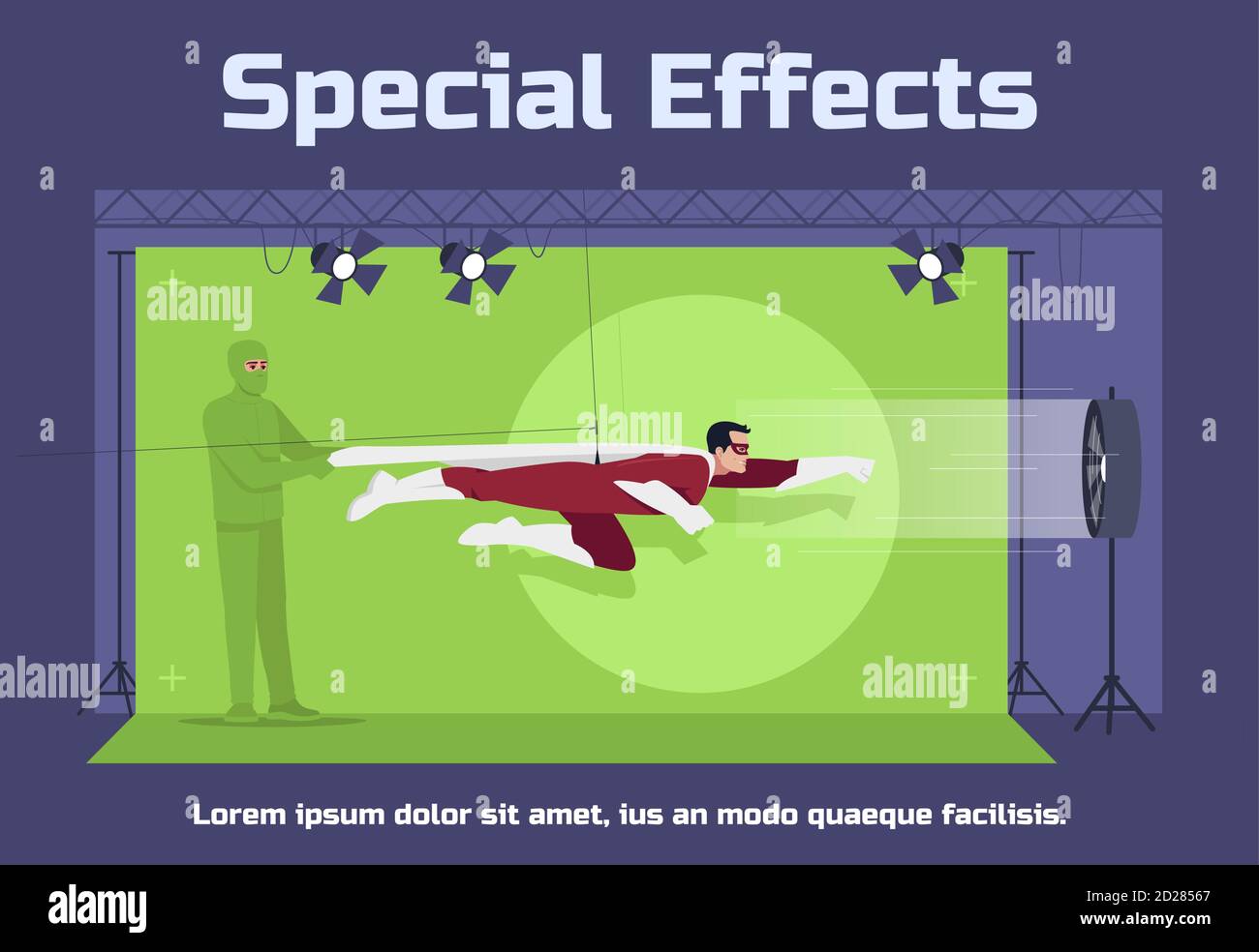 Special effects crew Stock Vector Images Alamy