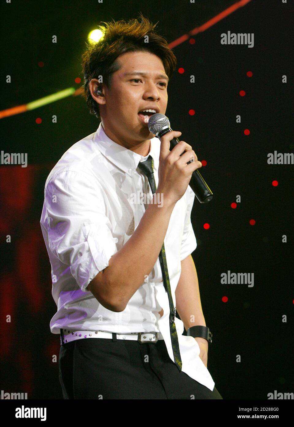 Asian Idol Winner Singapore S Hady Mirza 28 Performs During The Final Of The Asian Idol In Jakarta December 16 2007 Six Asian Countries Including India Indonesia Malaysia Philippines Singapore And Vietnam Participated
