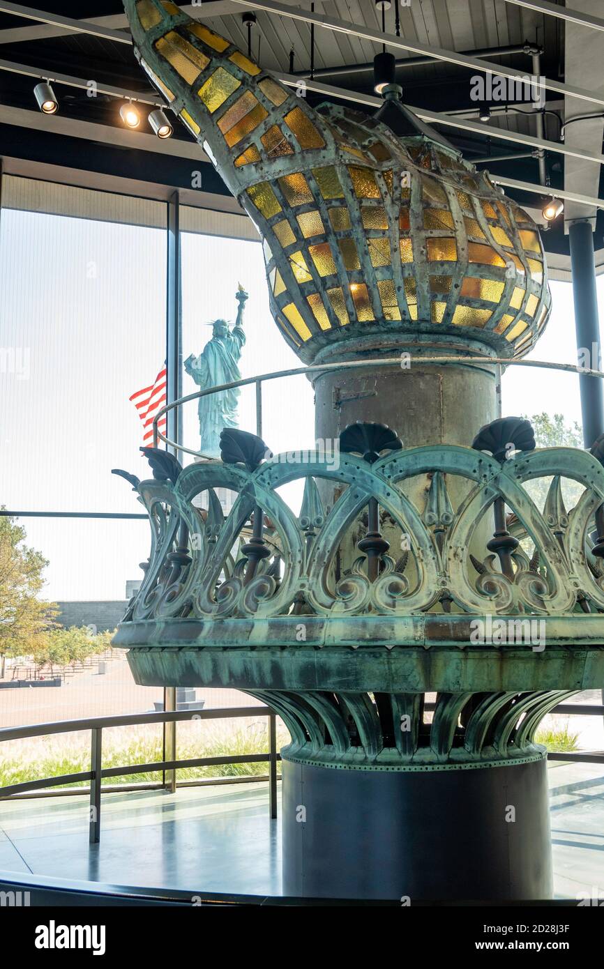 The Statue of Liberty Museum is on Liberty Island in New York Harbor