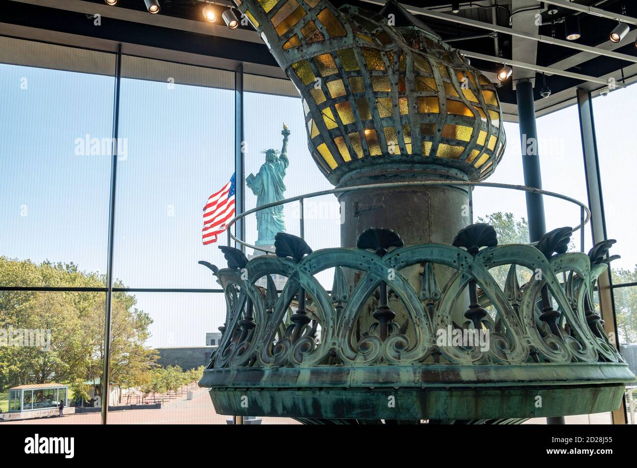 The Statue of Liberty Museum is on Liberty Island in New York Harbor