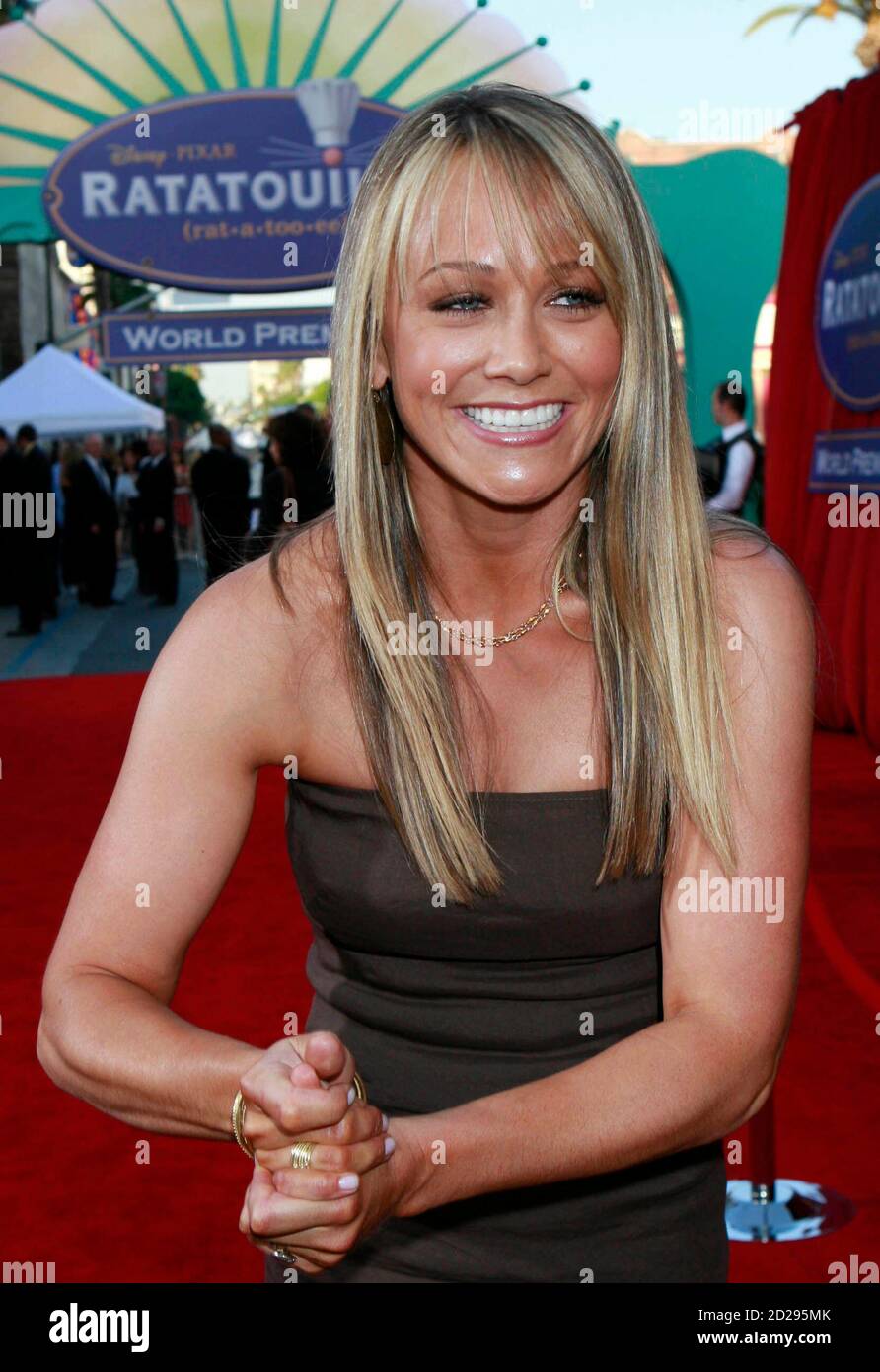 Christine Taylor smiles at the premiere of Pixar's animated film