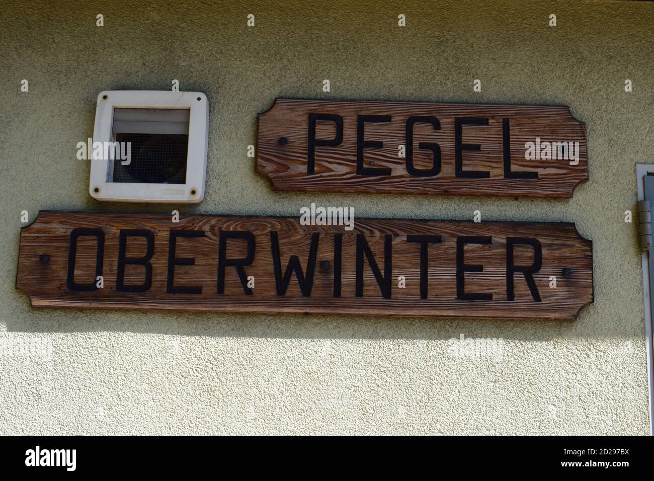Pegel Oberwinter Stock Photo