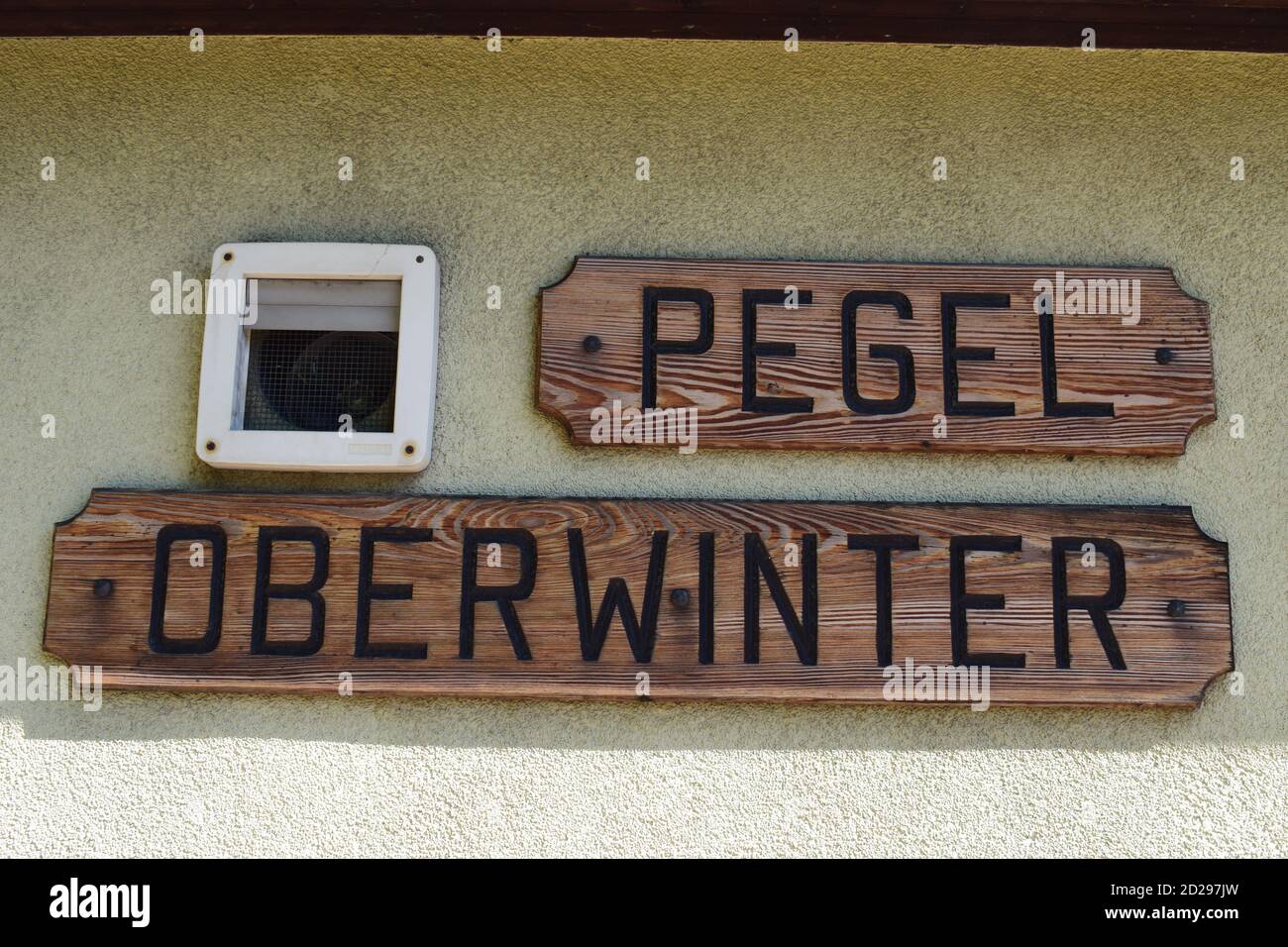 Pegel Oberwinter Stock Photo