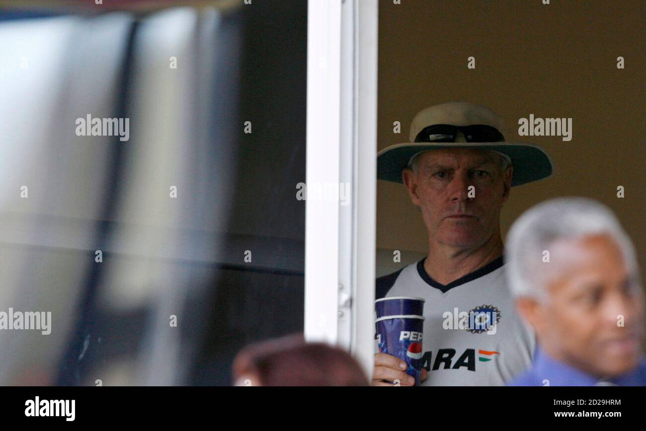 India's coach Greg Chappell watches 