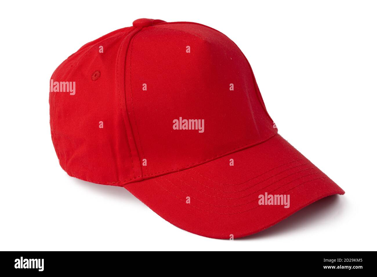 Red Baseball cap isolated on white background Stock Photo Alamy