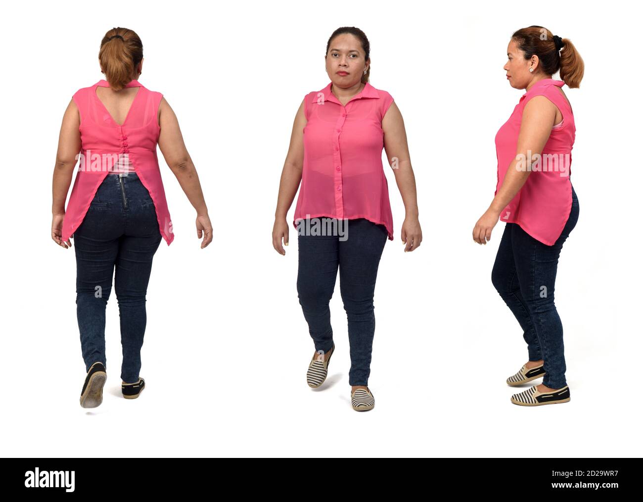 Rear view attractive latina woman hi-res stock photography and images ...