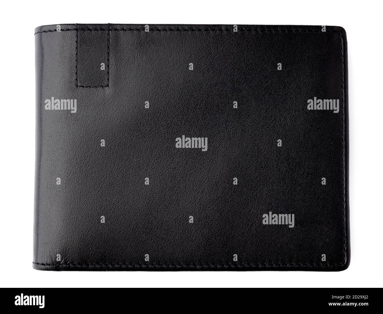 Black leather men purse isolated on a white background Stock Photo - Alamy
