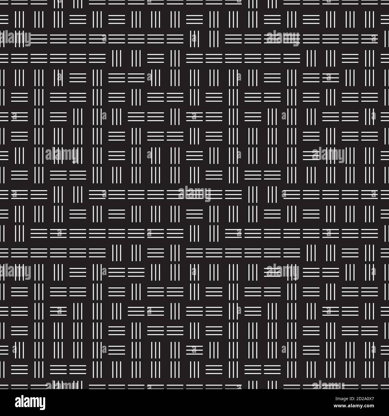 Seamless pattern with horizontal and vertical white segments Stock Vector