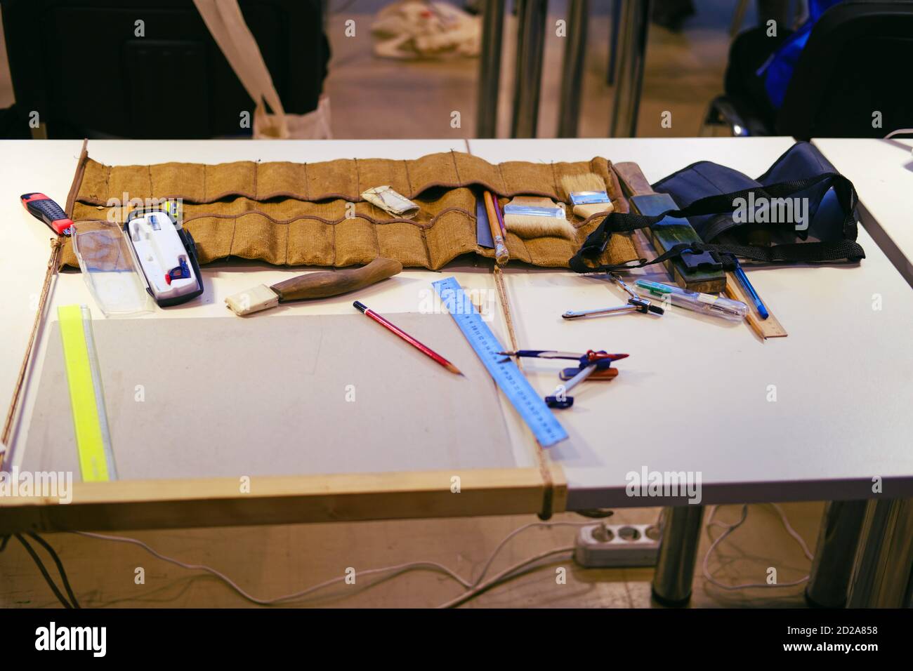 The carpenter tools in the for marking and working with wood