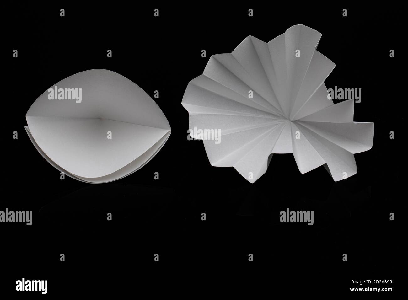 Filter paper in laboratory. Scientists are chemical filtration by