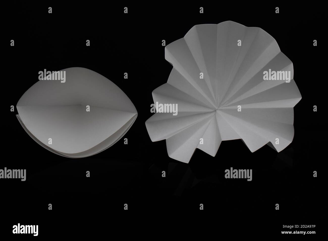 Filter paper in laboratory. Scientists are chemical filtration by