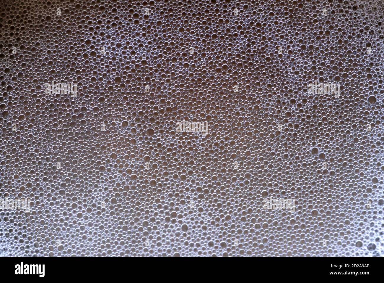 Small soap bubbles close-up, background, textures, macro Stock Photo