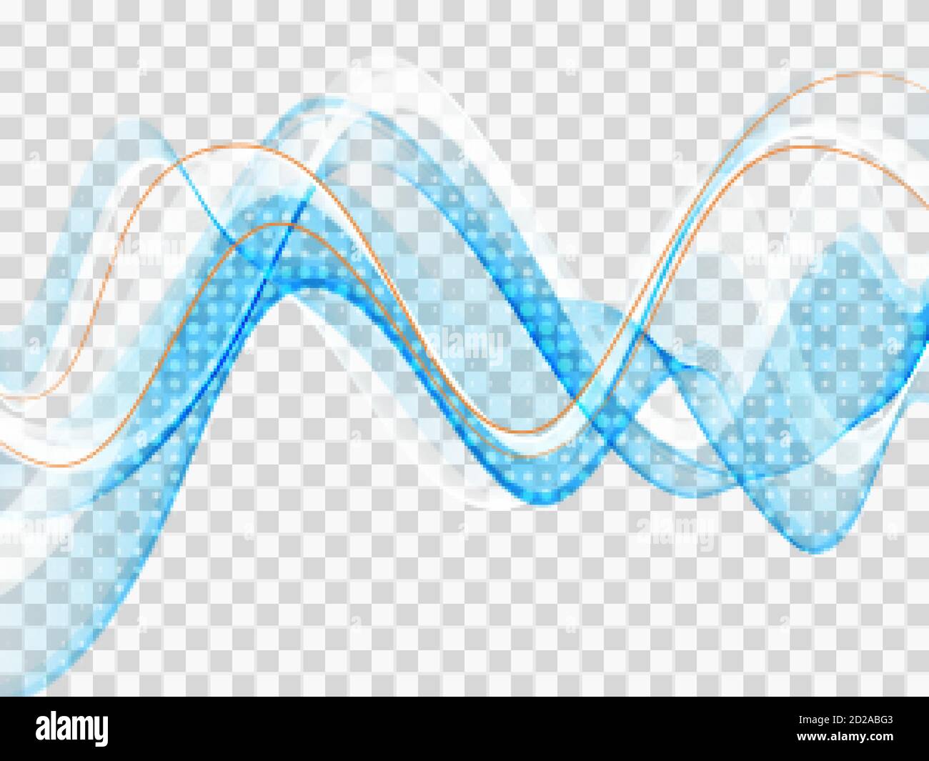 Abstract light blue background Vector illustration Flow wave Stock Vector