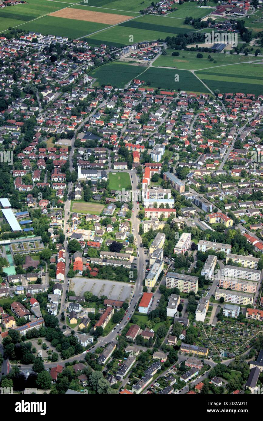 Rosenheim In Germany From Above Stock Photo Alamy