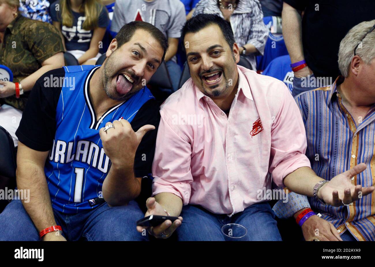 Singer And Actor Joey Fatone L And His Friend Joe Mulvihill Laugh During The First Half Join to listen to great radio shows, dj mix sets and podcasts. https www alamy com singer and actor joey fatone l and his friend joe mulvihill laugh during the first half of game 1 of the orlando magic vs atlanta hawks nba eastern conference semi finals basketball playoff series in orlando florida may 4 2010 fatone is out on the town before he returns to dancing with the stars tv show reuterskevin kolczynski united states tags sport basketball entertainment image380098385 html