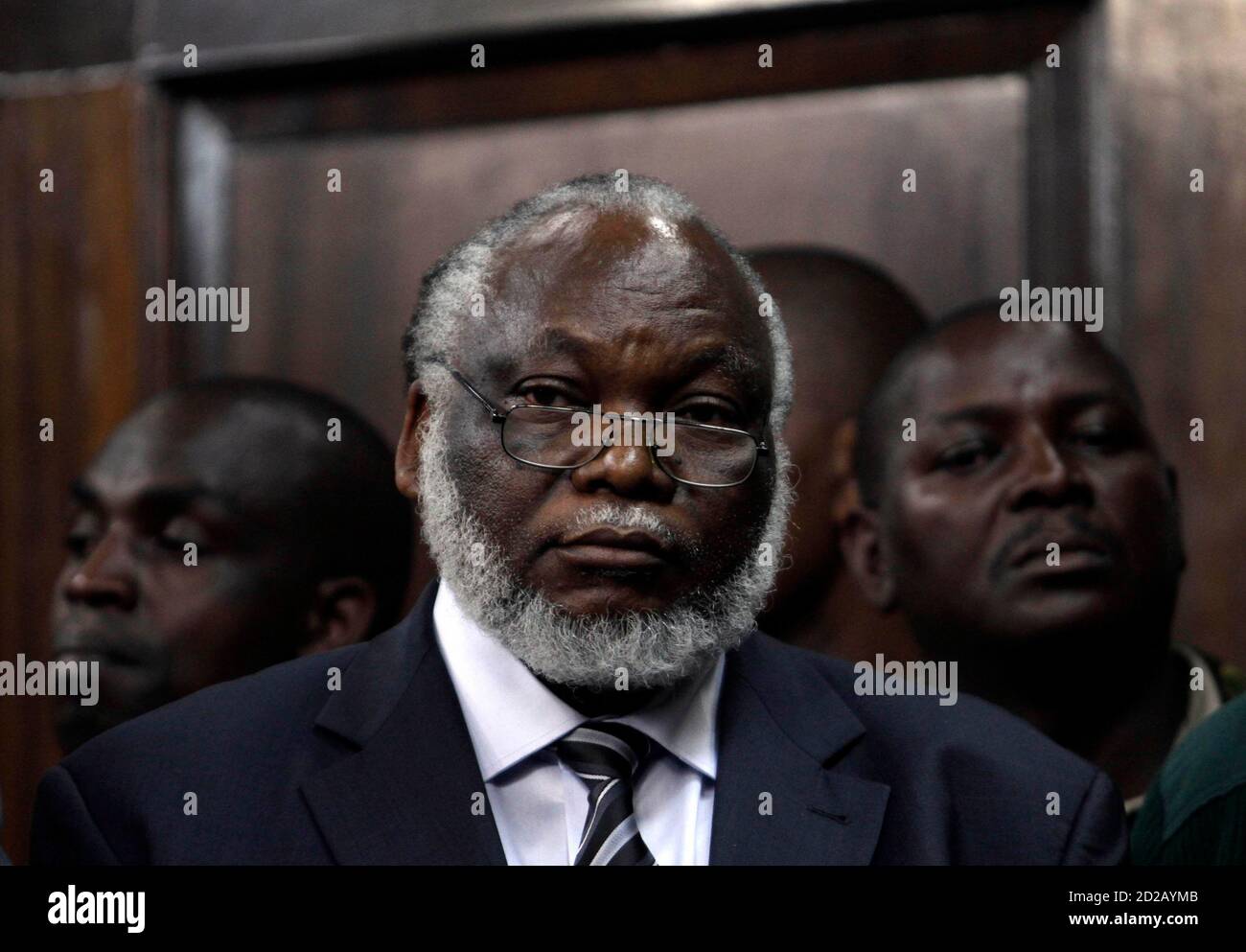 Kenyan Assistant Minister For Roads Wilfred Machage Stands In The Dock As He Appears In Kenya S High Court In Nairobi June 16 2010 Kenyan Police Have Arrested Two Members Of Parliament And